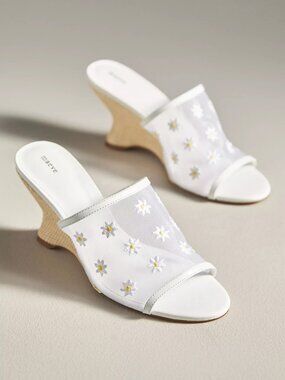 Maeve Mesh Wedge Heels- Size 8.5